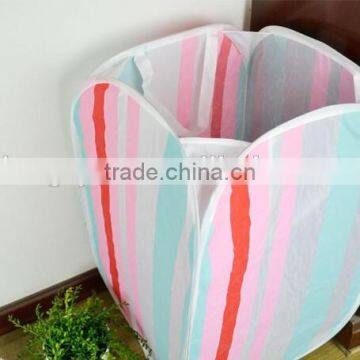 Colorful Laundry Hamper Folding and Fabric Collapsible Large Storage Bins With Lid photo-2
