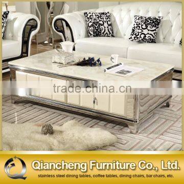 High Gloss Modern Design New Marble Center Table Coffee Table photo-3