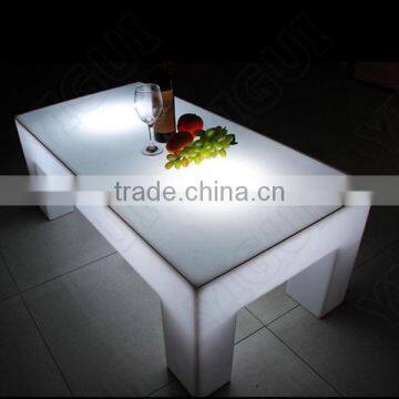 2015 waterproof illuminated led table bar furniture/ outdoor led furniture table