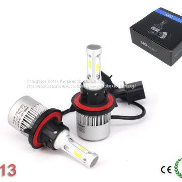 S2 H13 Car LED Headlight Bulbs 72W 8000LM COB LED Car Headlamp Hi-Lo Beam Automobile Light Conversion Kit 6500K 12V