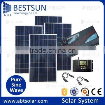 solar power system home bestsun in China 5kw 3kw 2kw 1kw pv solar panel system