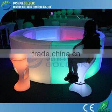 Rechargeable RGB Color Plastic LED Furniture Illuminated led bar counter