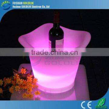 Computer Control Plastic Battery Rechargeable Ice Bucket Illuminated LED Beer Cooler photo-5
