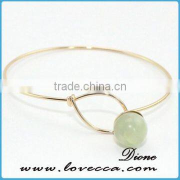 Birthday Gemstone Bangle With Gold Plated Sparkling Crystal Bangle photo-3