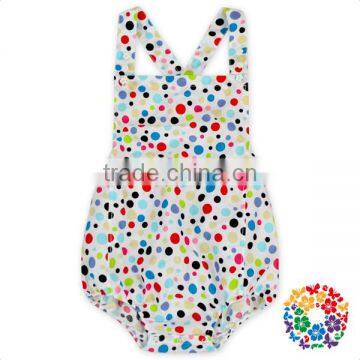 Toddler Kids Polka Dots Suspander summer Jumpsuit Baby Bubble White Baby Rompers