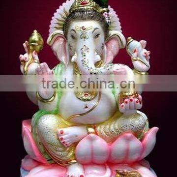 Beautiful Ganesh Statue From White Marble