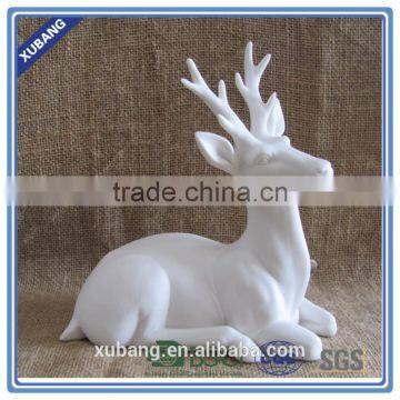 Christmas Deer Figural Custom Decorative Lying White Deer photo-4