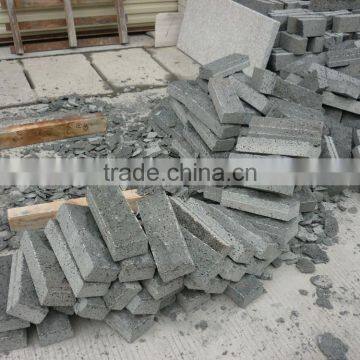 Lava Stone Tiles Black Paver Stone Cheap Black Granite Paving Stone photo-3