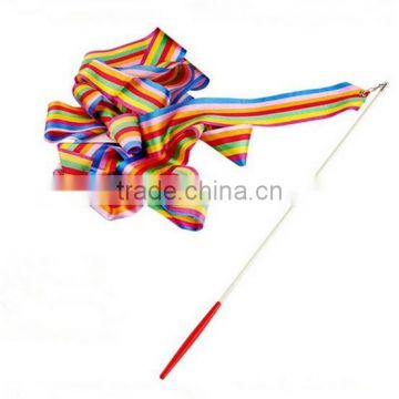 Gymnastic Ribbon/dancing ribbon RAIN BOW COLOR