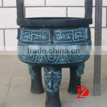 Chinese Archaistic Statue Bronze Mascot Ding Statue photo-2