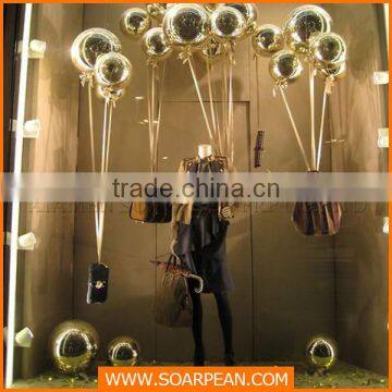 Window Display Custom Made Fashionable Advertising Decoration Mirror Silver Ball photo-3