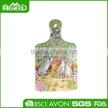 Garden design Germany market breakfast bread plastic cutting board with hang hole