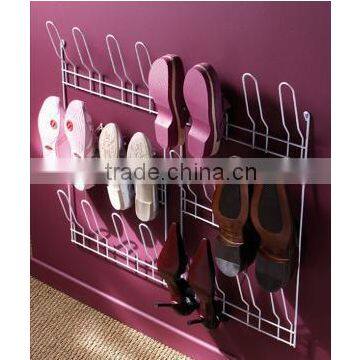 6 pair wall-mounted shoe rack