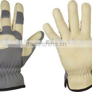 Hot sell cow grain leather driver gloves ZM521-G