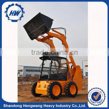 China high quality Euro style HWZG700 Mini Wheel loader 700KG with backhoe