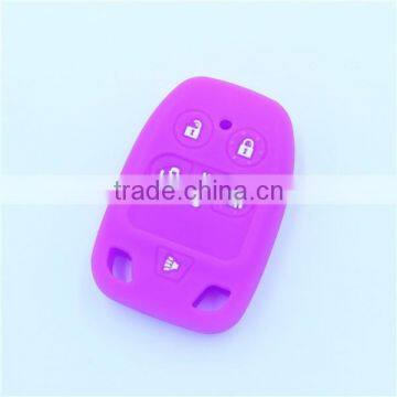 Silicone Remote Fob Keys Bags 5 Buttons With 3 Hole Silicone Car Key Case for Honda photo-5