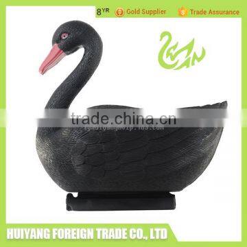 2017 hot sale plastic black swan decoy float decorations