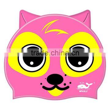 Kids Catoon Swim Cap With 100%silicone, Animal Swim Cap photo-2