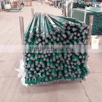 Square tube adjustable steel guardrail for scaffolding