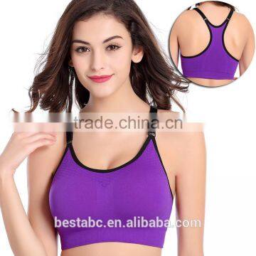 Hot Sale Custom Made Yoga Plain Sport Bra photo-3