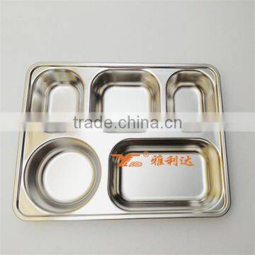 304 Custom Stainless Steel Bento Lunch Box 5 Compartment Take-out Food Container for Picnic photo-5