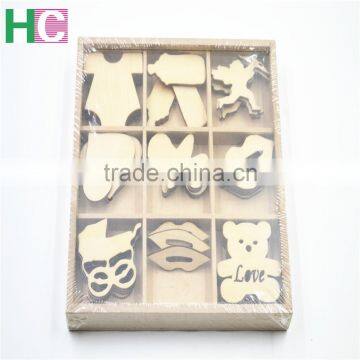 2016 Art Craft New Design Christmas Present Wooden Stamps Snow Wood Toy Piece photo-4