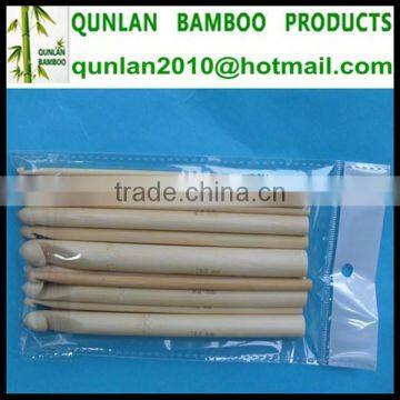 Natural Color Bamboo Assorted Crochet Hooks
