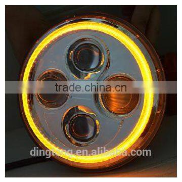 7inch Round Low and High Beam LED Headlight With DRL for Landrover photo-2