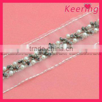 Hot sales beaded crystal trimming WTP-1150