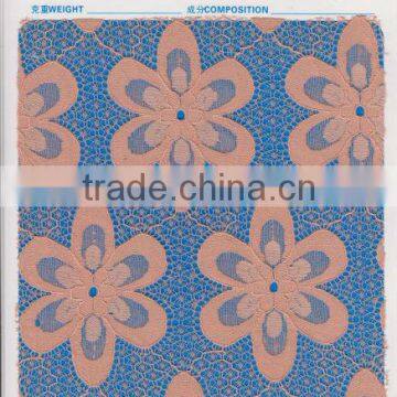 stretched nylon lace fabric for apparel such as garment, bridal gown, hats, scarf and curtain