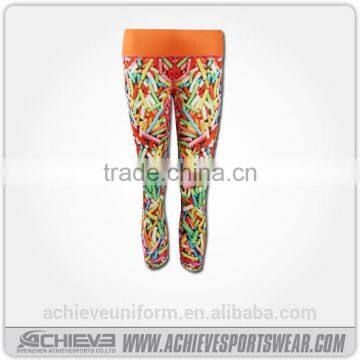 Women Wear Sublimation Yoga Pants, Bamboo Yoga Pants New Products 2017 photo-3