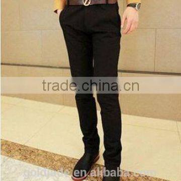 High Quality Fashion Slim Cut Casual Pants Men Wholesale New Sofe Cotton Pants photo-2