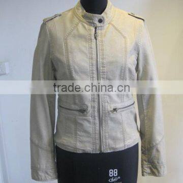 OEM Service Supply Type and Jackets Style pu washed jacket