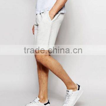 High Quality New Design Custom Raw Hem Drawstring Waist Poly Cotton Breathable Black Men's Sweat Summer Gym Wear Fashion Shorts photo-4