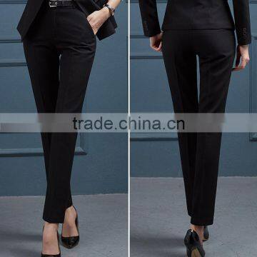 2017 New Korean Female Occupation With High-grade Striped Suit Trousers Pants Straight Legged Trousers Custom photo-5