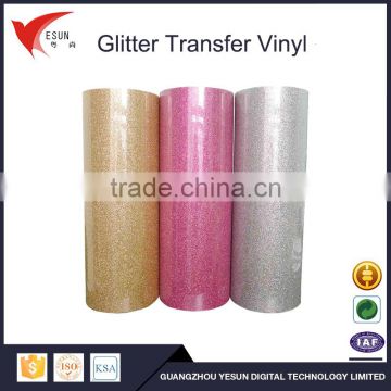 Wholesale heat transfer glitter heat press vinyl for clothes