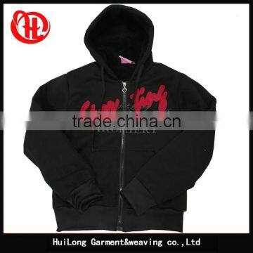 Stock available cheap lady hoody fleece jacket