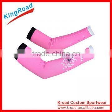 Wholesale breathable Dye sublimation printing sun protection sleeve arm warmer