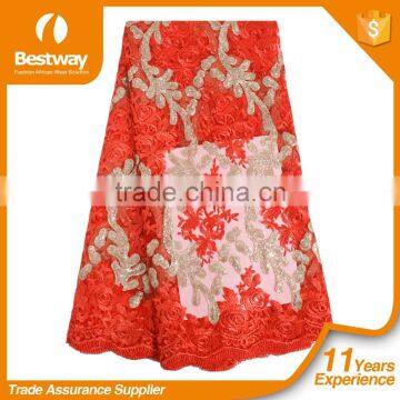 Garment Material High Quality French Lace in stock FL1369-5