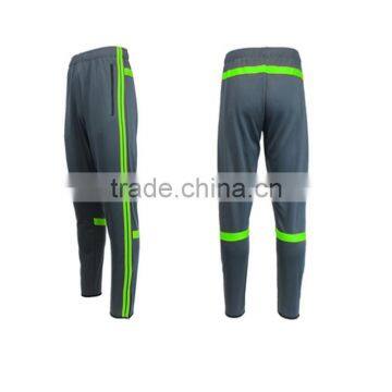 2017 Fashion Custom Mens Sports Stylish Red Nylon Track Pants With Stripe Men Wholesale China photo-3
