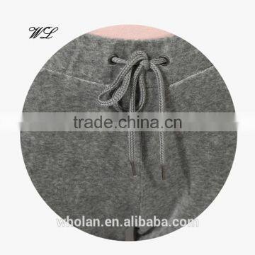 Woman's Velvet Fabric Track Pants Casual Wear Loose Sweat Jogger Pants photo-6