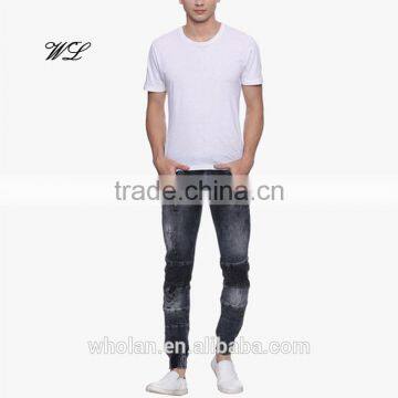 Latest Trendy Men Denim Jean Pants Cotton/Spandex New Man Jeans photo-4
