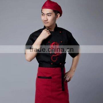 the new fashion chef kitchen uniform fabric from china