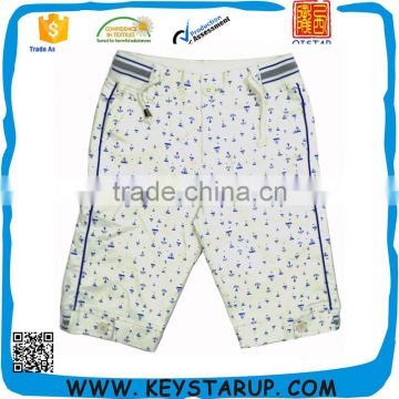 Teen Boys Spot Patterned Beige Cargo Shorts