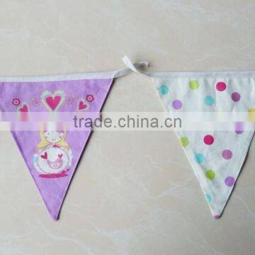 party printed bunting flag