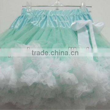 white light blue baby girl fluffy pettiskirts girl's tutu skirts