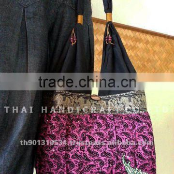 New Thai Silk Embroidered Handbag Tote Bag