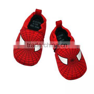 Simple style spider-man face printed baby footwear