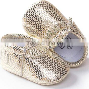 Shinning Leather Moccasins Shoes for Baby, Baby PU Shining Moccains photo-4