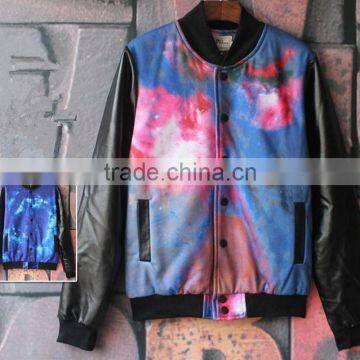 Hot Sale Custom Fashion Printing Leather Jacket China Manufacturer photo-2